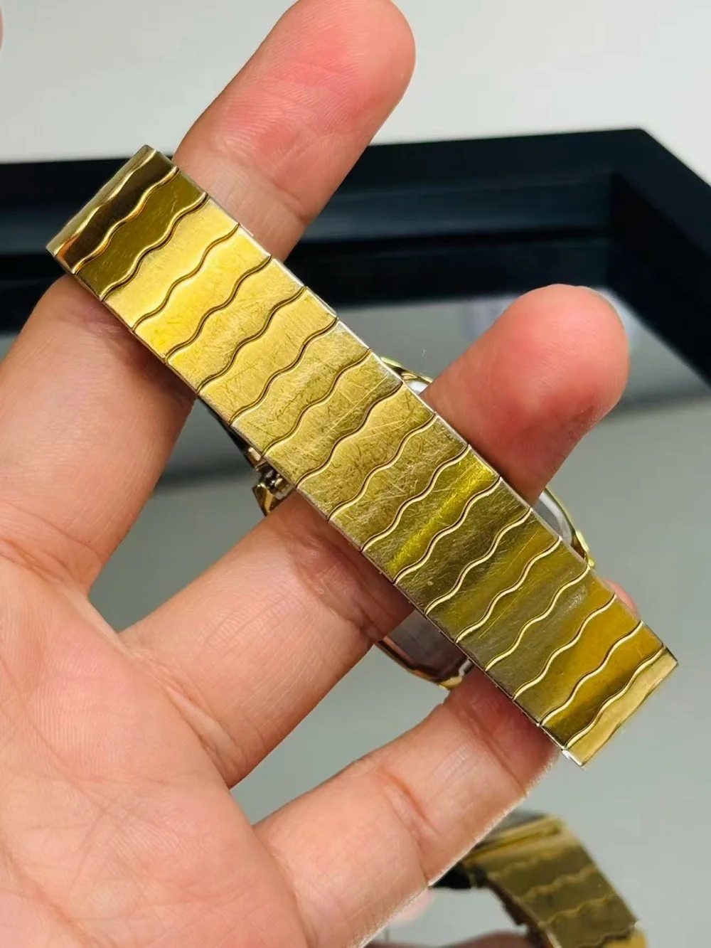 Vintage Seiko Quartz Rectangular Dress Men Watch 5930-5420 New Battery Runs